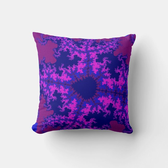 Almofada Lixeira Fractal Roxa (Frente)