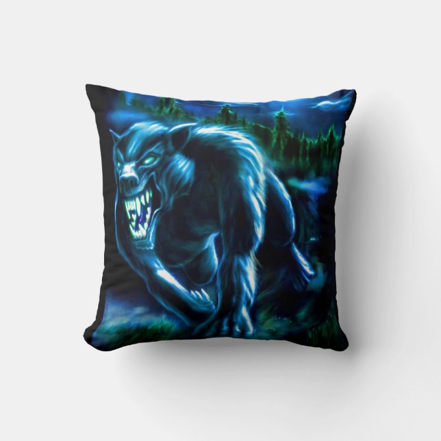 Almofada Lobo de quem Pillow (Frente)