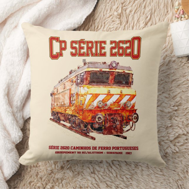 Almofada Locomotiva elétrica CP Serie 2620. Loco Nez-Casse (Cobertor)