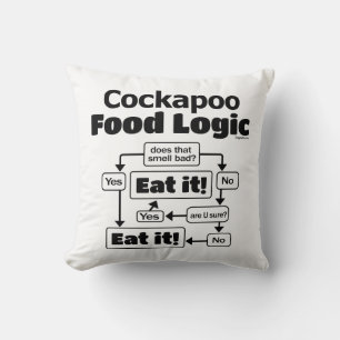 Almofada Lógica de Comida da Cockapoo