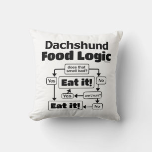 Almofada Lógica de Comida Dachshund