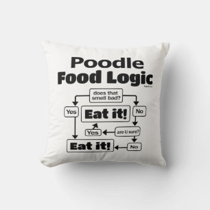 Almofada Lógica de Comida do Poodle