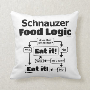 Almofada Lógica de Comida do Schnauzer