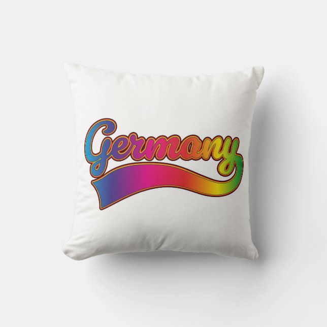 Almofada logotipo alemão Rainbow (Frente)