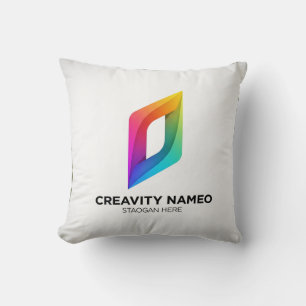 Almofada Logotipo Brilhante: Inovação Futurística