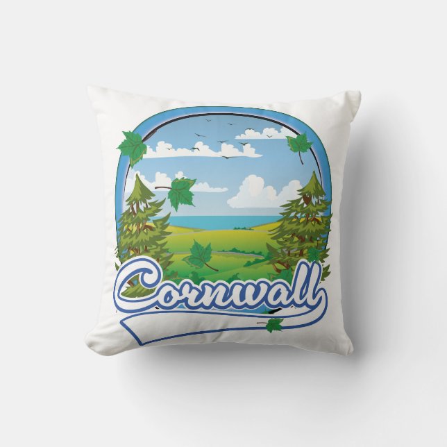 Almofada logotipo da Cornwall Travel (Frente)