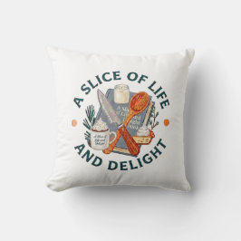 Almofada Logotipo da Empresa A Slice of Life and Delight
