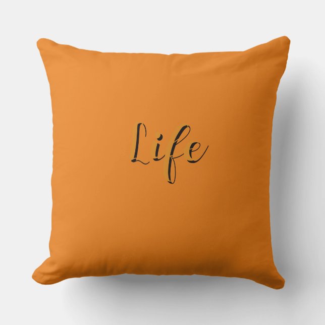 Almofada Logotipo da Life Laranja     (Frente)