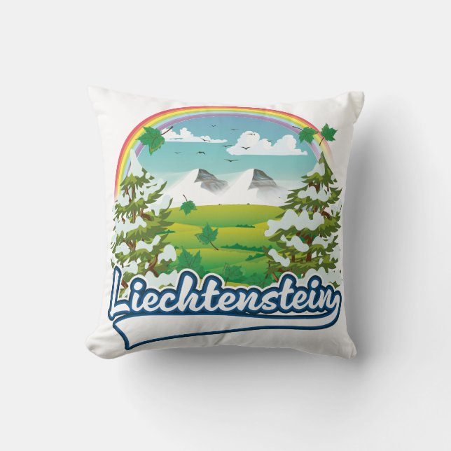 Almofada logotipo da Viagem Liechtenstein (Frente)