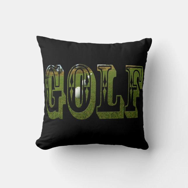 Almofada Logotipo de Golfe Verde, (Frente)