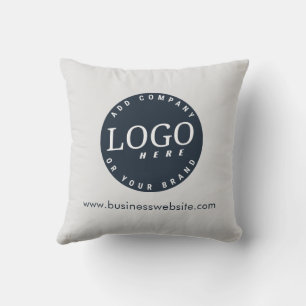 Almofada Logotipo de marca e empresa com o site da empresa