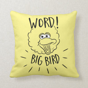 Almofada Logotipo de skate do Big Bird - Word! Big Bird