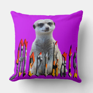 Almofada Logotipo Meerkat E Meerkats, Cushion De Lança Rox