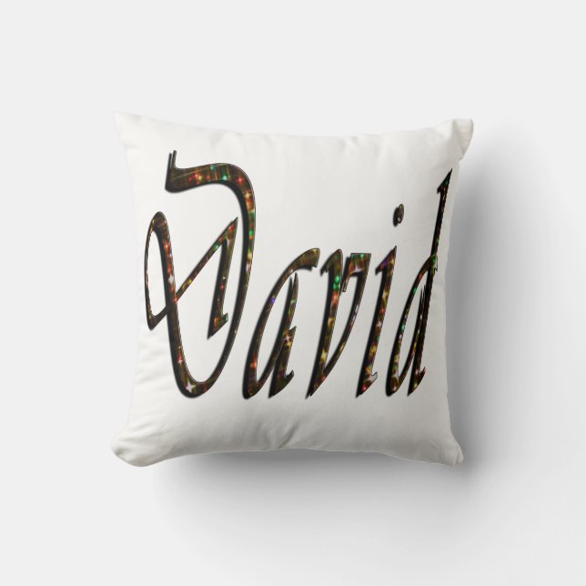 Almofada Logotipo Nome David, (Frente)
