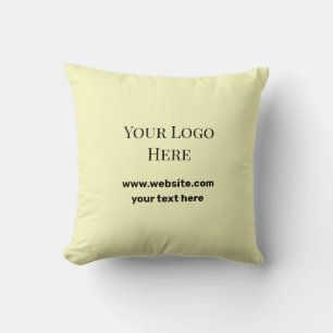 Almofada logotipo personalizado aqui adicione seu site e ad