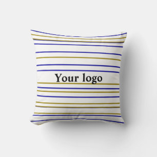Almofada Logotipo personalizado simples e elegante aqui na