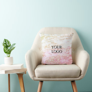 Almofada Logotipo personalizado simples e elegante aqui, pá