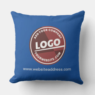 Almofada Logotipo Simples de Empresa Endereço do Site Perso