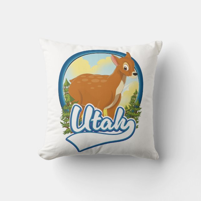 Almofada logotipo Viagem Deer de Utah (Frente)