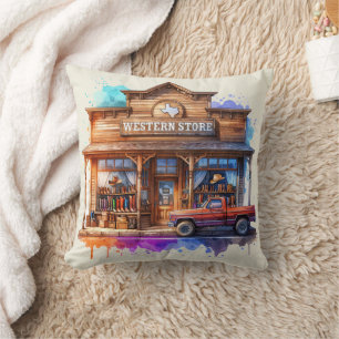 Almofada Loja Ocidental Rustic Wooden