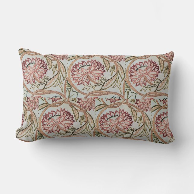 Almofada Lombar 1878 Vintage William Morris Flowerpot (Frente)