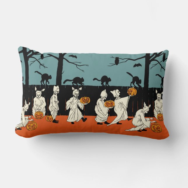 Almofada Lombar 1900s adiantados o Dia das Bruxas "sustos do (Frente)