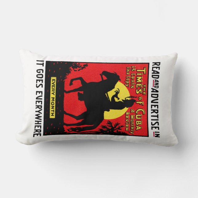 Almofada Lombar 1920, o Dia de Cuba (Frente)