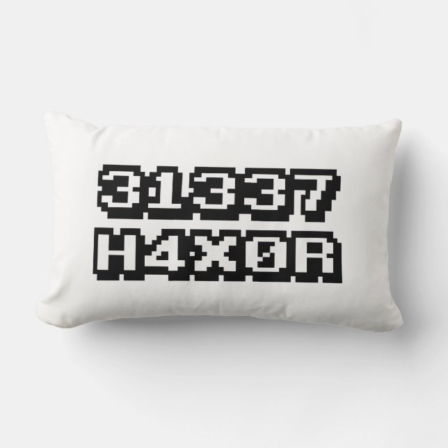 ALMOFADA LOMBAR 31337 H4X0R (Frente)