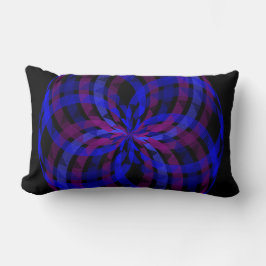 Almofada Lombar 3D Center Flower Petal Geometric Throw Pillow