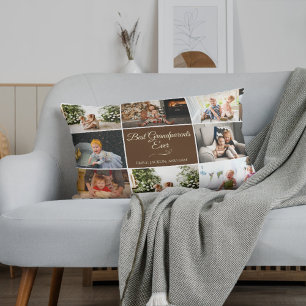 Almofada Lombar 8 Memórias Fotográficas Brown Melhores Avós Nunca