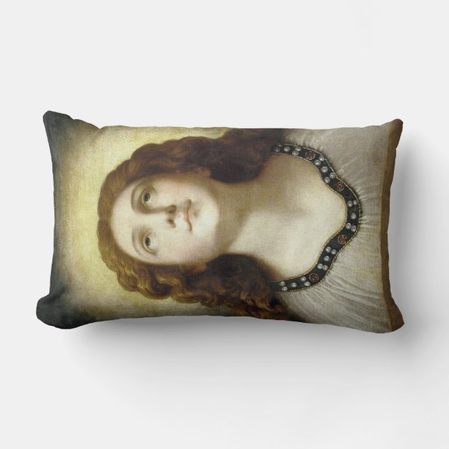 Almofada Lombar A Alma Abençoada (Jovem Religiosa Angelic) (Frente)