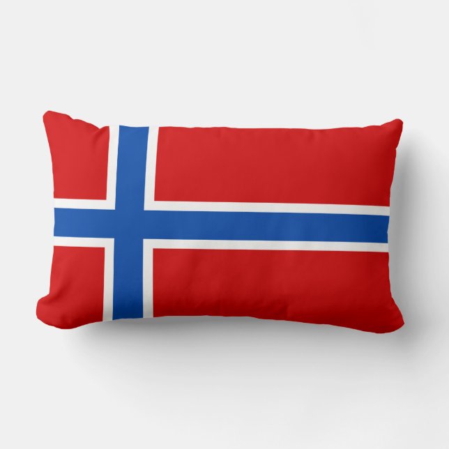 Almofada Lombar A bandeira de Noruega (Frente)