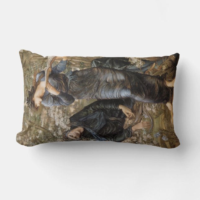 Almofada Lombar A invasão de Merlin (Edward Burne-Jones) por Vivie (Frente)