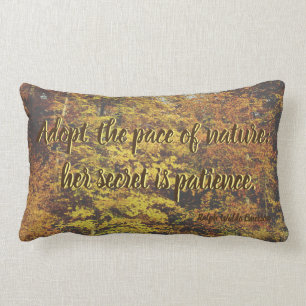 Almofada Lombar A natureza cita o travesseiro decorativo lombar