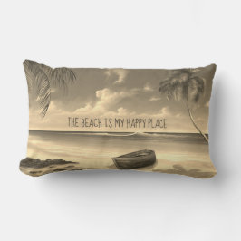 Almofada Lombar A praia é o meu lugar feliz