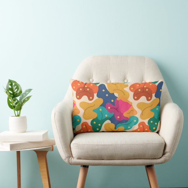 Almofada Lombar A Queda do Dia das Bruxas Whimsical deixa o padrão (Cadeira)