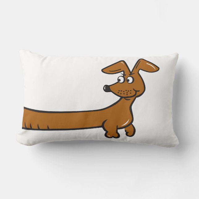 Almofada Lombar A vida é melhor com Dachshund (Frente)