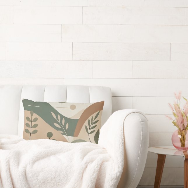 Almofada Lombar Abóbora do Minimalismo Botânico (Sofá)
