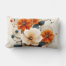 Almofada Lombar Abstract Geometric Floral