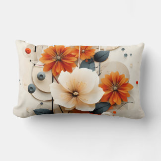 Almofada Lombar Abstract Geometric Floral