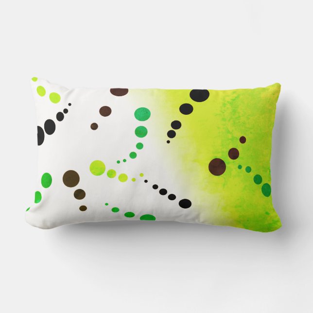 Almofada Lombar Abstrato-Art A Pintura De Um Alcance De Travesseir (Frente)