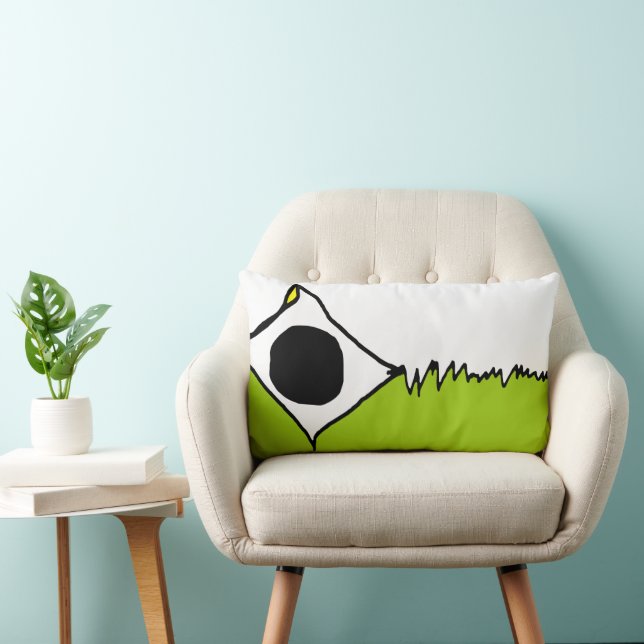Almofada Lombar abstrato de Diversão de Grama "Kite Quebrado" - Tr (Cadeira)