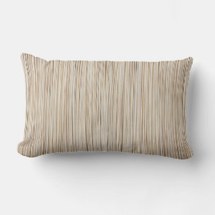Almofada Lombar Abstrato de linhas castanho-brancas design