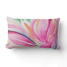 Abstrato Floral Watercolor Rosa