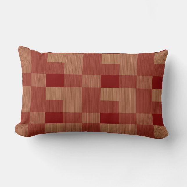 Almofada Lombar Abstrato Retro Vertical Stripes Sem Costura (Frente)