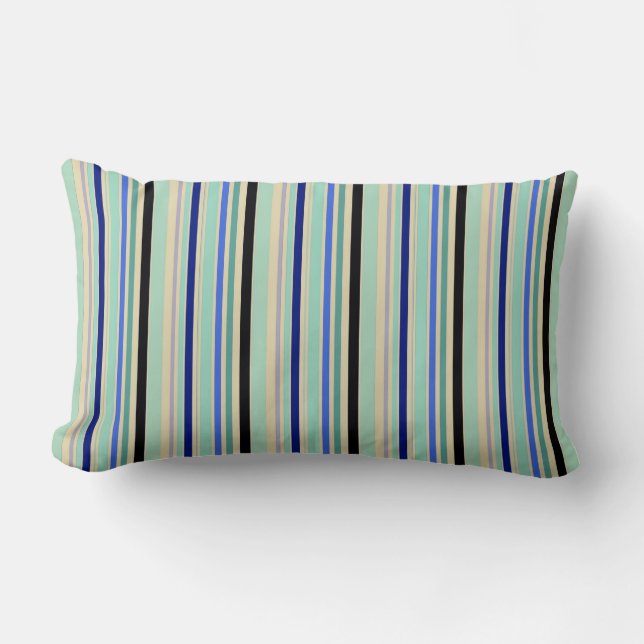 Almofada Lombar Abstrato Vertical Stripes Sem Costura (Frente)