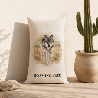 Almofada Lombar Acento da Sala Wolf Trail Southwest