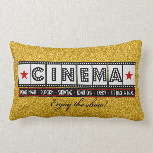 Almofada Lombar Acento do vermelho do descanso do cinema do cinema