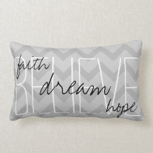 Almofada Lombar Acredite o travesseiro decorativo ideal das cinzas