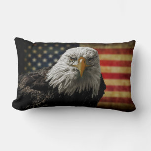 Almofada Lombar Águia-careca e Bandeira